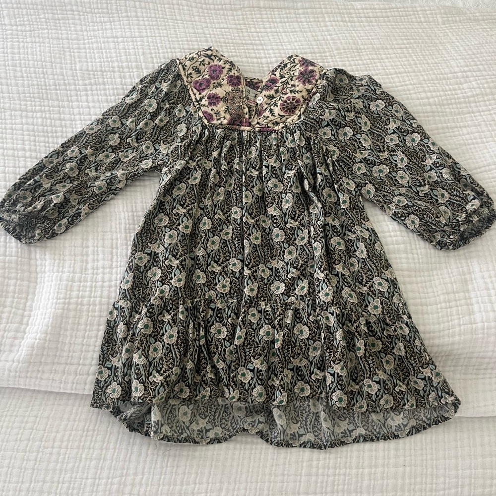 Zara, Floral Long Sleeve Dress, Size 4-5